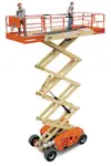 Rough-terrain scissor lift (diesel, 4 WD), 15m